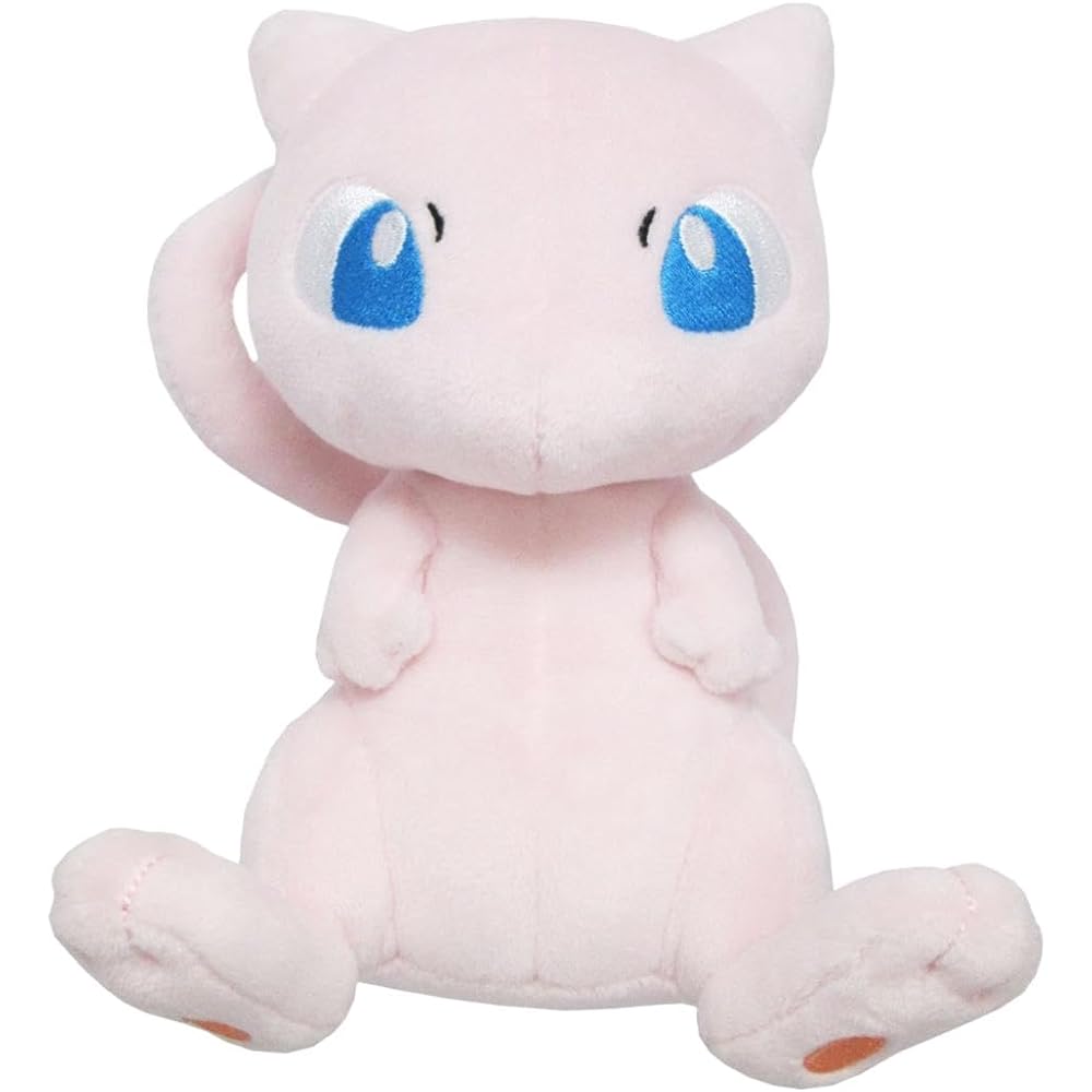 Sanei Boeki Pokmon All Star Collection Mew Plush Toy 14x11x16cm Soft Stuffed Animal