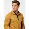 Men's Plus Size Long Sleeve Polo Shirt Autumn Winter Business Casual Cotton Top Breathable Stretch Loose Fit M-6XL White Black Navy