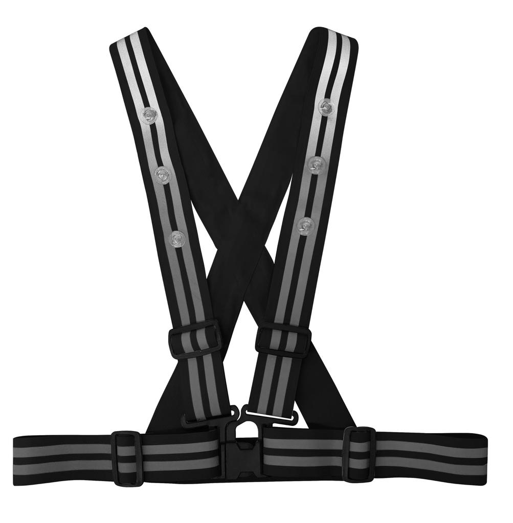 Safety Vest Body Silver Free Size [Kita] NO,6100 Black/Reflective