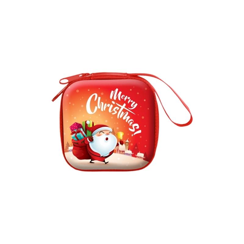 Holiday Themed Kids Tin Coin Holder Portable Pocket Organizers Cartoon Character Gift For Children Christmas Party Favor