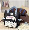 Schoolbag high-end college style junior high school student schoolbag female cream pain bag backpack fresh and cute large capacity backpack