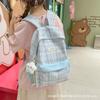 Plecak w stylu japońskiej kraty Schoolbagins, niszowy, dla dziewcząt z gimnazjum, licealistek, plecaki szkolne, damskie plecaki podróżne o dużej pojemności