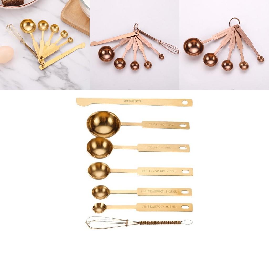 Premium Stainless Steel Measuring Spoon Set For Home Baking And Coffee Lovers