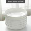Pure White Ceramic Deep Rimmed Plates