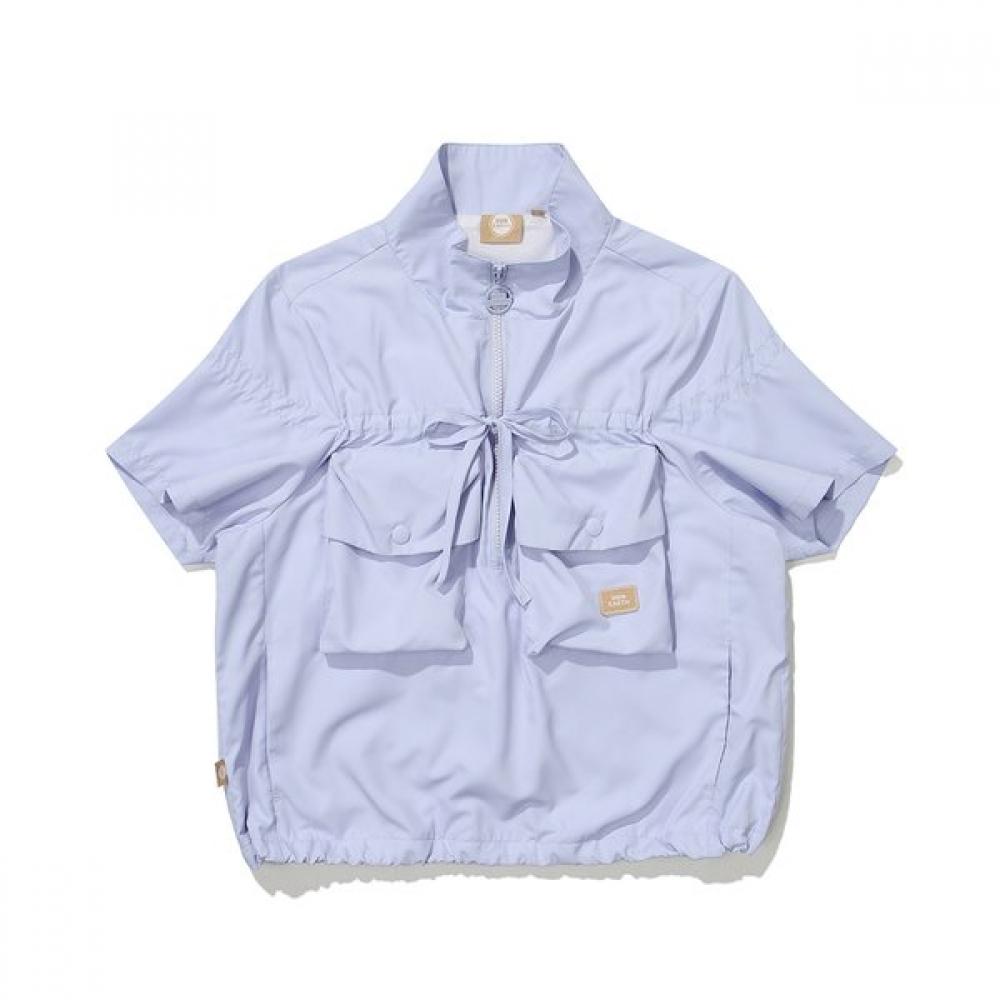 Bbc Earth Women Anorak Cropped Short Sleeve Utility Lilac 090