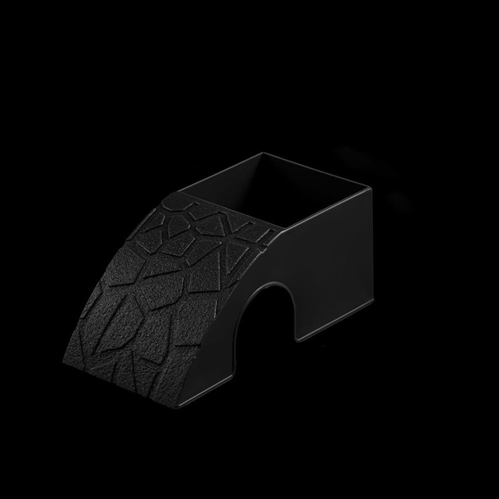 Anti Drowning Reptile Feeding Box Plastic Water Dispenser Automatic Feeding Plate  Aquarium Right Black