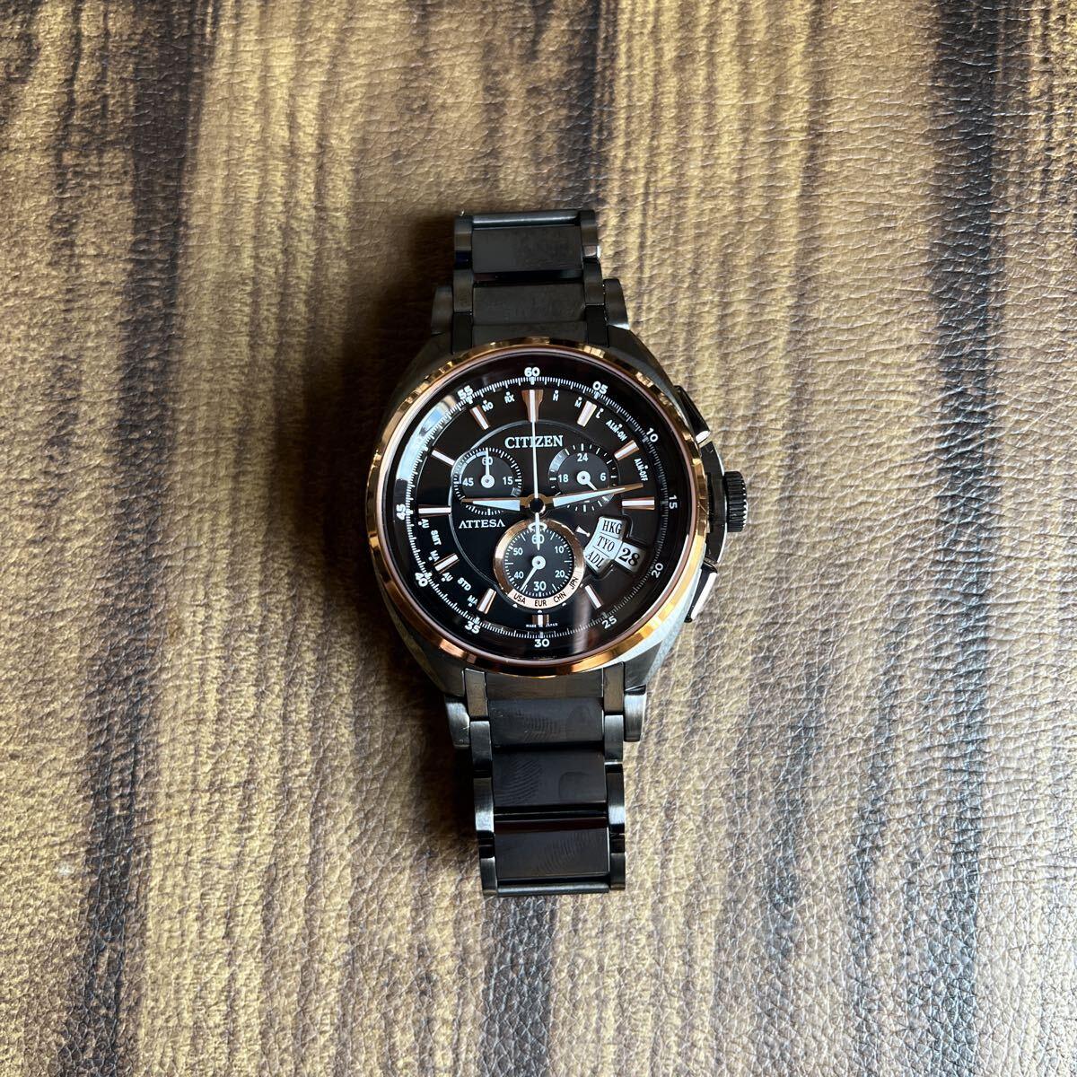 CITIZEN Citizen ATESSA Eco Drive Radio Solar Operating Item ATD53-3013 Men s Watch