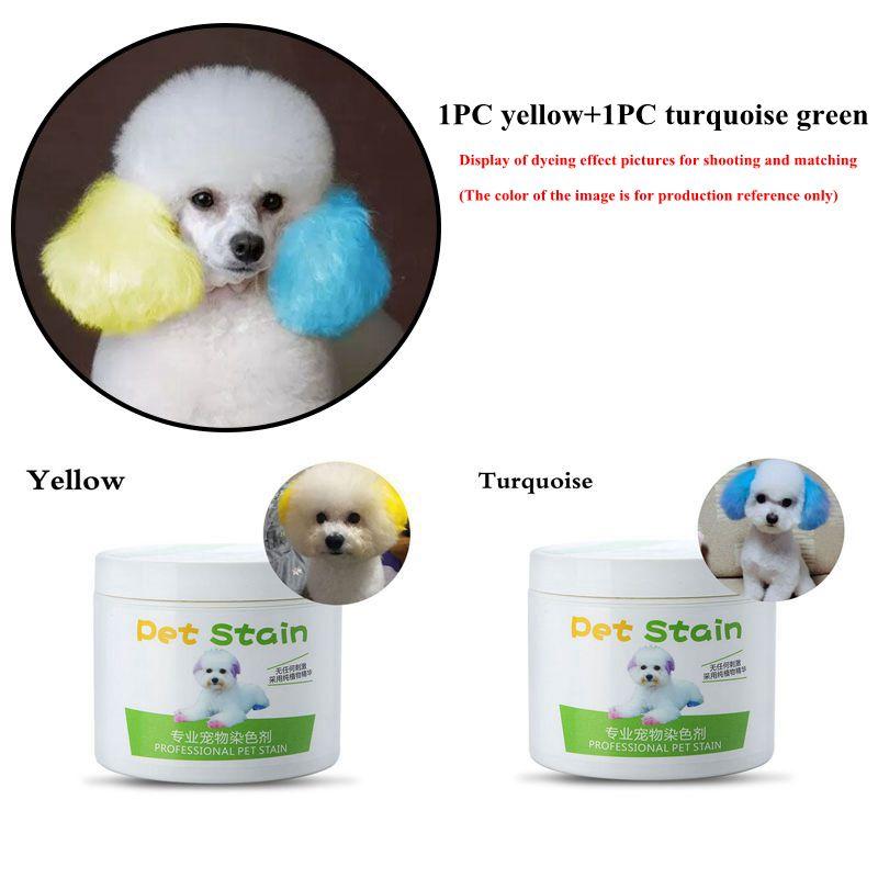 100g Semi-permanente Haarfärbcreme für Hunde, hochpigmentiert, bunte Hundefell-Aufhellung, Farbstoff-Pigment-Zubehör für Zuhause