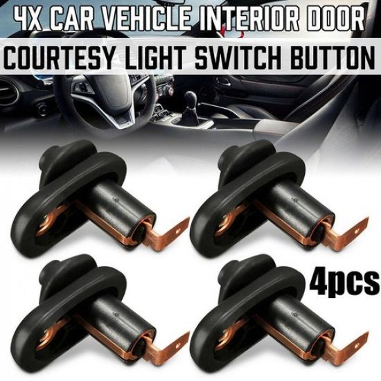 Black Car/Auto Vehicle Interior Door Courtesy Light Lamp Switch Button Parts