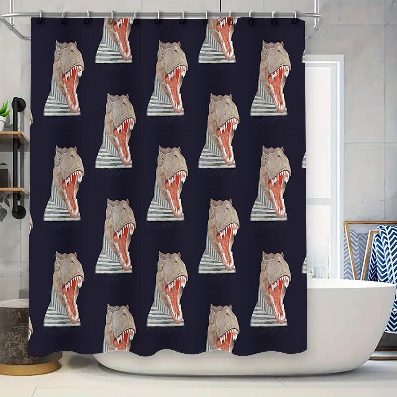 Bathroom Shower Curtain Sets Modern Abstract Geometric Pattern Waterproof Fabric Decor W60H190(CM)-1 Pcs