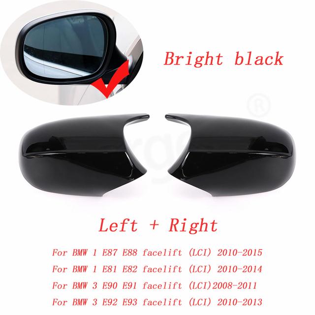 Side Rearview Mirror Cap Wing Mirror Cover Fit For BMW E90 E91 2005-2011 E92 E93 2006-2013 E81 E82 E88 E87 E88 Car Accessories