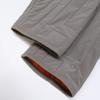 Hermes Domestic Genuine Nylon H Motif W-zip Collarless Quilted Jacket Jacket 48 Gray X orangeUsed