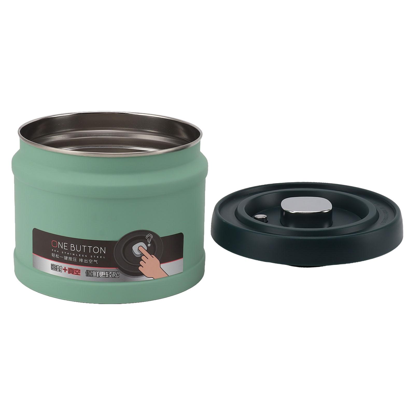 

Герметичный кухонный контейнер для хранения продуктов из нержавеющей стали, вакуумный контейнер для хранения, банка для чая, кофейная банка для зерен, чая L