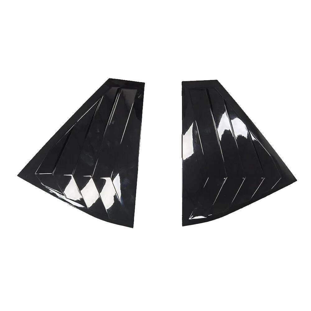 

Для Skoda Fabia 2015-2020 Автомобильные задние жалюзи Боковая накладка-жалюзи Наклейка Вентиляционная накладка ABS Карбоновое волокно Черный Аксессуары