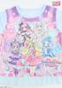Kaitak Family Idol PreCure Kids' Light-Up Pajamas, Long Sleeves, Ruffles, Spring/Autumn (100cm, Sax)