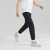 Skechers Basic Sports Series Lightweight Woven Elastic Waist Tapered Knit Pants Men bottoms Carbon-Black P223M085-0018