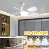 Smart Ultra-Quiet Adjustable 3-Speed Socket Ceiling Fan Lights with Remote Control for Home Bedroom Living Room Study Cooling