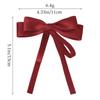 2pcs Elegant Double Layer Ribbon Bowknot Hair Clip for Girl Boutique Headwear Hairgripes Long Tassel Ponytail Hair Accessories