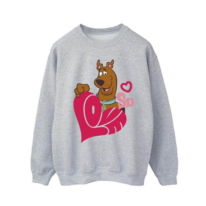 Scooby Doo Mens Love Heart Sweatshirt