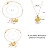 Freshwater Pearl Jewelry Set Shell Starfish Star Necklace Anklet Sets For Women Fashion Stainless Steel Chain Party Daily Gifts