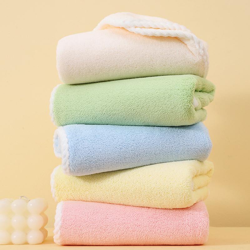 Coral Velvet Towel Absorbent Home Face Cloth With Custom Logo For Gift And Souvenir Use