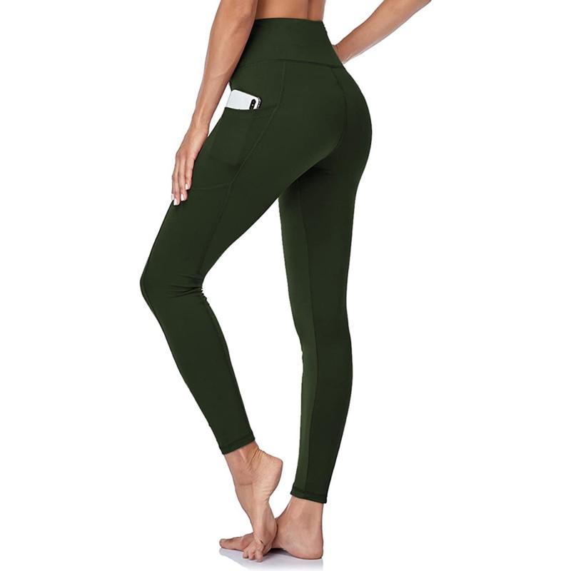 High-Waisted Yoga Leggings Women Soft Stretch Slimming Tummy Control 9/10 Length Comfortable Fit
