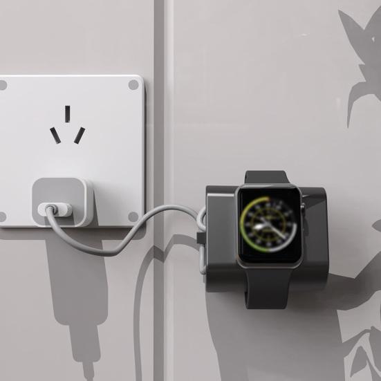 Držák hodinek Univerzální stolní nabíjecí držák Úložný prostor pro kabel Přesná poloha otvoru Držák pro iWatch 1-6. generace