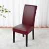 Waterproof PU Leather Seat Covers for Dining Chairs Stretchable Dining Room Chair Seat Covers, Kitchen Chair Seat Covers Protectors