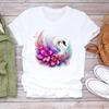 (Asian Size)  Print Lady T Shirt Trend Butterfly Trend 90s  Fashion Women Clothing Casual Top Short Sleeve Tee Female Graphic T-shirts