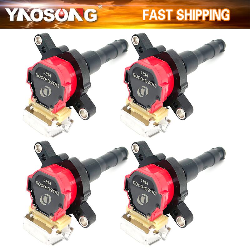 

IGNITION COIL PACK fit BMW M52 E36 E46 E39 X5 M3 M5 Z3 Z8 325i 330i 330xi 328i 525i 530i 528i 3.2L 2.5 2.8 2.3L 3.0 L6 4PCS