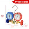 Pro 3 Way AC Diagnostic Manifold Gauge Set with Complete Hose and Hook Kit Advanced Refrigerant Testing Tool for R134A R22 R404A