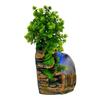 Tabletop Rockery Fountain Indoor Waterfall Bonsai Desktop Mini Rockery Water Fountain, Home and Office Desk Decoration