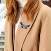 Broche Papillon Strass Émail Peint Alliage Épinglette pour Accessoires Vêtements Femme