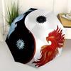 Yin Yang Phoenix Umbrella, Portable 3-Fold Umbrella for Men & Women,Christmas Gift ES321