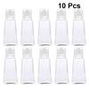 10pcs/lot 30ml Trapezoidal Empty Hand Sanitizer Bottles Refillable Plastic Container Transparent Gel Bottle Cosmetic Bottles