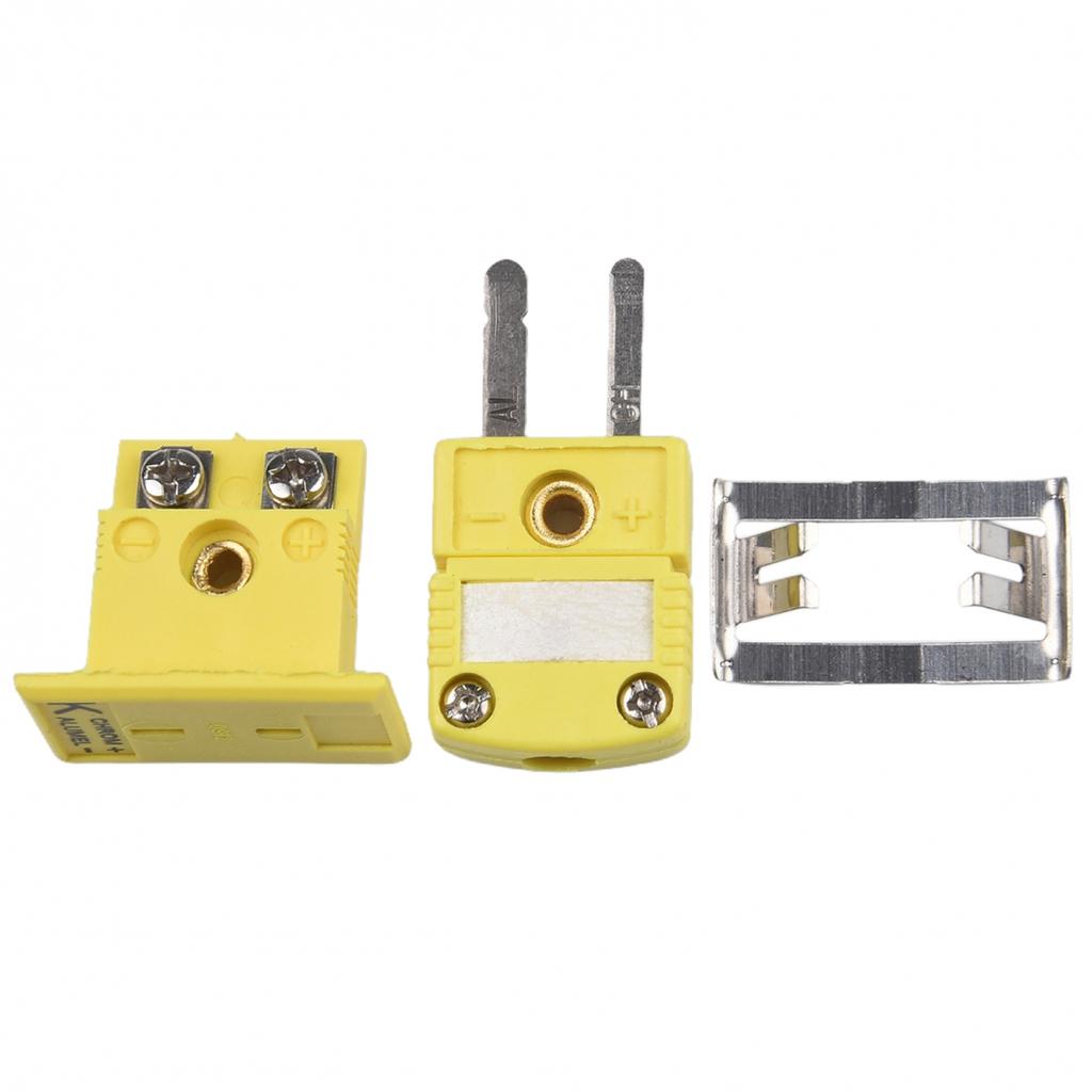 1 Set K Type Thermocouple Miniature Socket Mini Yellow