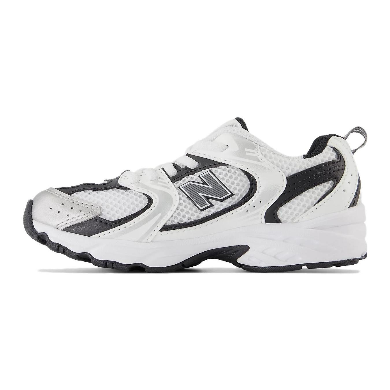 

New Balance Abrasion Resistant Low top Kids Lifestyle Shoes White Black Kids PZ530LB-1 28