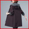 Women Windbreaker Spring Autumn Coats Hooded Women Outerwear Sports Mid-Length Trench  Coats