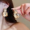 Multifunction Square Crystal Jewelry Set Headchain Sparkling Necklace  Birthday Gift