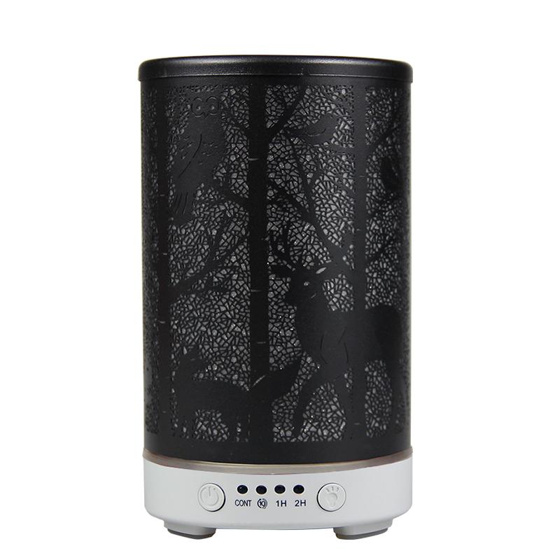 Aroma Diffuser Ultrasonic Perfume Air Humidifier Iron Art Deer Pattern Smart Room Fragrance Humidifier with LED Night Lights