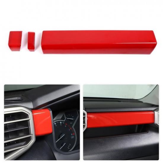 Red ABS Interior Dashboard Trim Panel Fit for Toyota Tundra Sequoia -24