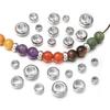 20pcs Stainless Steel Spacer Beads High Quality Big Hole Loose Beads For DIY Bracelet Necklace Jewelry Accessory 6/7/8/9/10/12mm