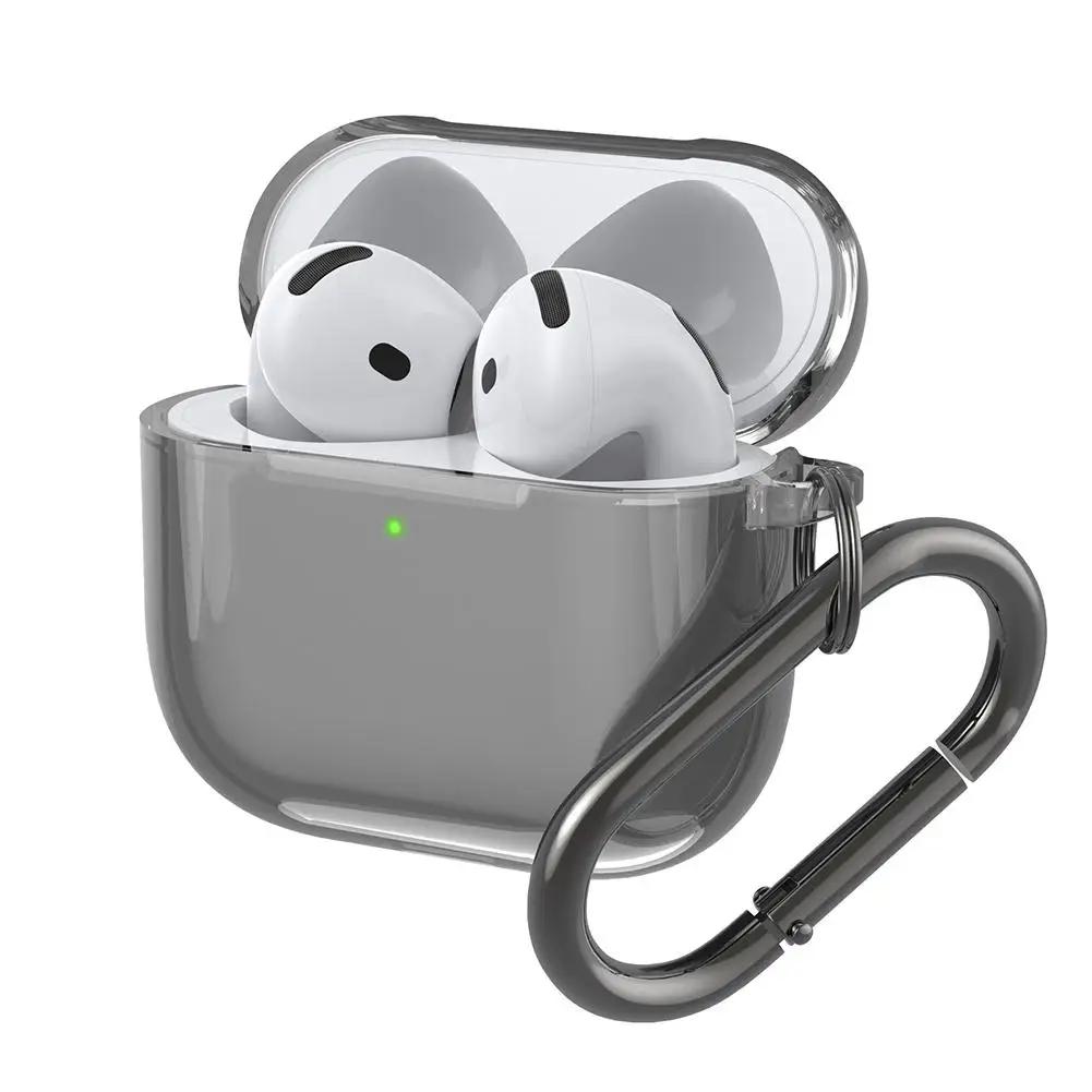 Transparent for AirPods 5 4 3 1/ 2 Secure Lock Cover for AirPods Pro 2 Pro 3 Phone Stand Anti Scratch Earphone Protective Case