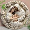 Baptism Theme Holy Night Nativity Christmas Pendant Ornament Gifts Home Tree Hanging Decor