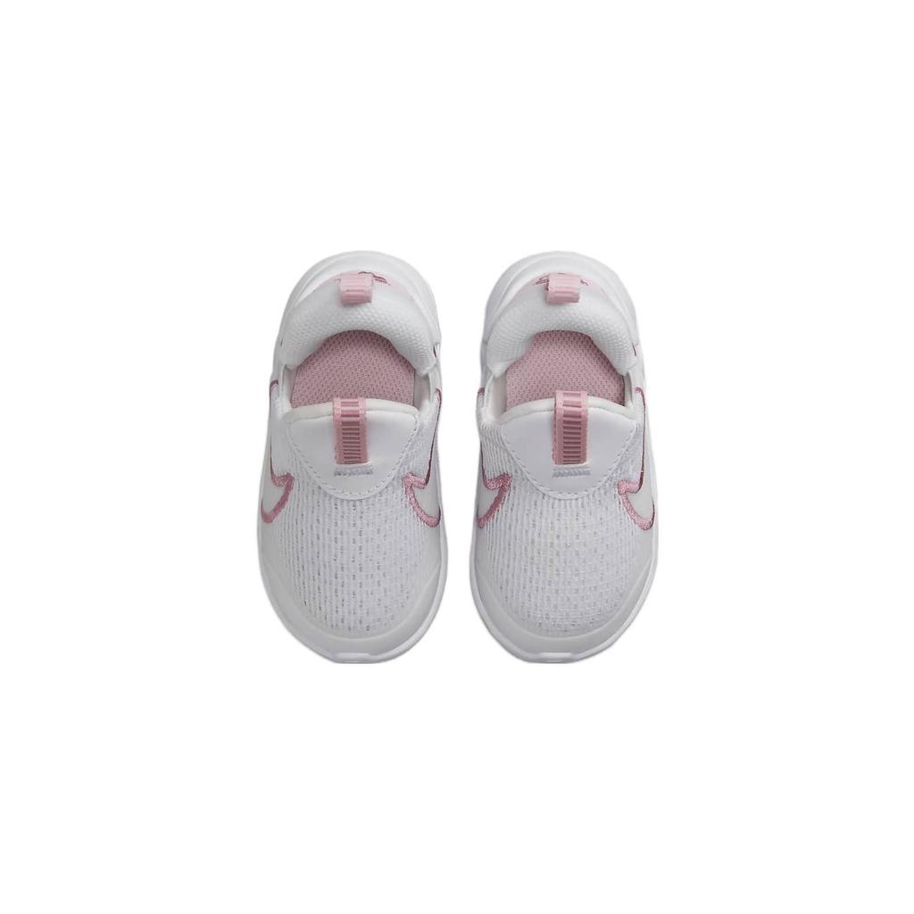 Nike Flex Plus 2 TD Slip Resistant Low Top Shoes Baby Shoes White Pink DV8998-100