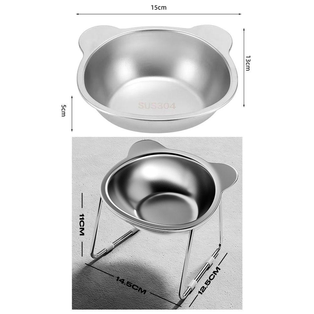 Raised Cat Bowls Elevated 15° Dog Bowls Stable Pet Supplies  for Puppy and Cat