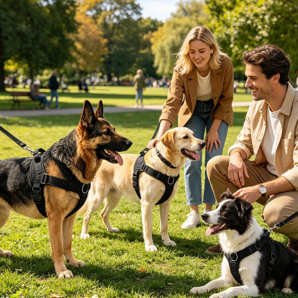 No Pull Dog Harness Breathable Mesh Adjustable Anti-Choke Escape Proof No-Pull Dog Harness For Daily Walking Training Weekend
