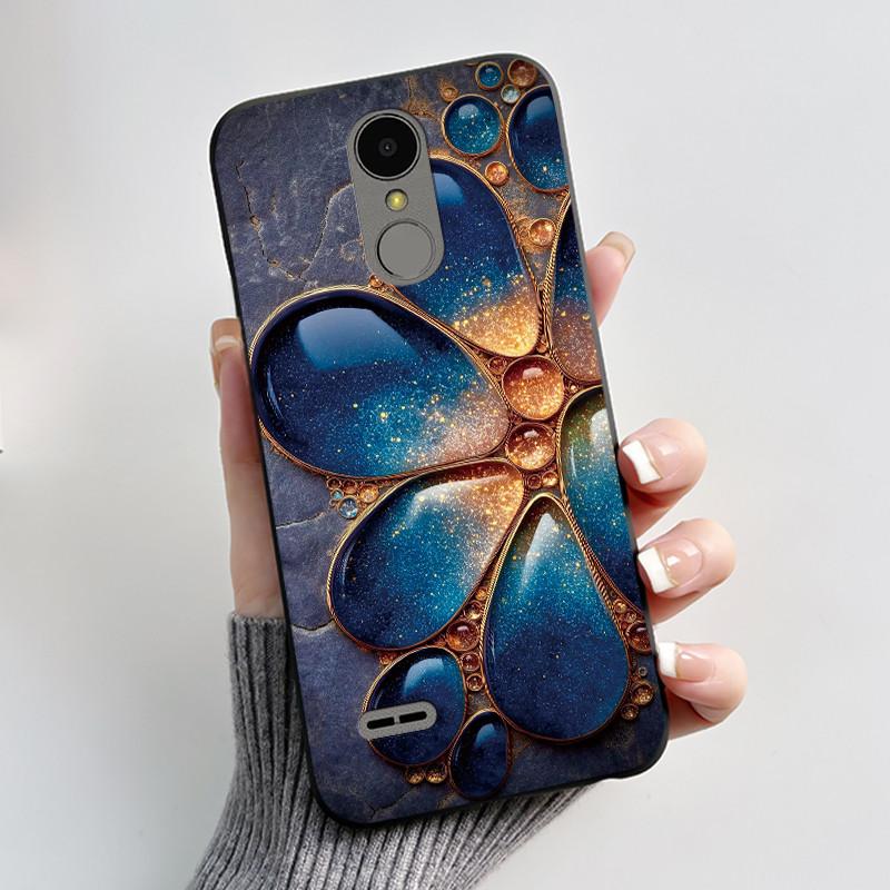 Casing For LG K4 2017 X230/LG K8 2017 X300 Slim Case Aesthetic Luxury Cute Cool Boys Girls Black Matte Soft Silicone Back Cover