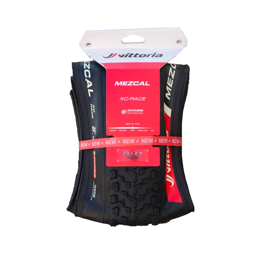 Vittoria Mezcal III TLR Tubeless Ready All Black Hookless Compatible XC-Race G2.0 29×2.25 (55-622)