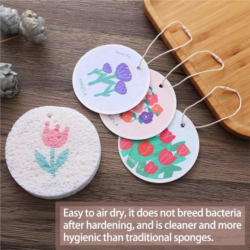 Dishwashing Sponge Strong Water Absorption Natural Wood Pulp Sponge Cleaning Oil, Cleaning Special Sponge Kitchen Cleaning Tool